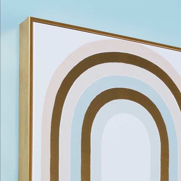 Colleen Karis>Modern rainbow art print on canvas NWT - Picture 3 of 4